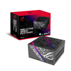 ASUS ROG Strix 1000W Fully Modular Power Supply, 80 PLUS Platinum Efficiency, Active PFC, GaN MOSFET, ATX 3.1 Compatible, Cybernetic Lambda A+, Dual Ball Fan bearings, Black | 90YE00W1-B0NA00